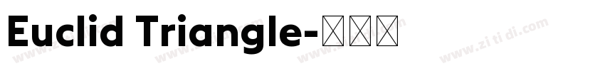 Euclid Triangle字体转换